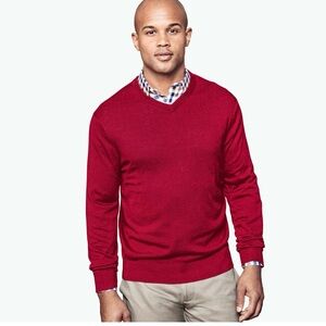 {Johnston & Murphy} Men's V-Neck cotton Sweater